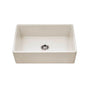 Hamat - Chelsea 30'' Apron-Front Fireclay Single Bowl Kitchen Sink, Biscuit - Biscuit