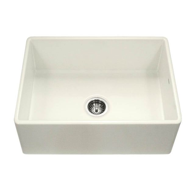Hamat - Chelsea 30'' Apron-Front Fireclay Single Bowl Kitchen Sink, Biscuit - Biscuit