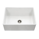 Hamat - Chelsea 30'' Apron-Front Fireclay Single Bowl Kitchen Sink, White - White