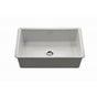 Hamat - Chelsea 32'' Undermount Fireclay Single Bowl Kitchen Sink, Biscuit - Biscuit