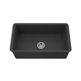 Hamat - Chelsea 32'' Undermount Fireclay Single Mowl Kitchen Sink, Matte Black - Matte Black