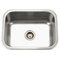 Hamat - Classic 23'' Undermount Stainless Steel Single Bowl Kitchen Sink - Stainless Steel