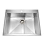 Hamat - Contrive 25'' Zero Radius Topmount Stainless Steel 1-Hole Single Bowl Kitchen Sink - Stainless Steel
