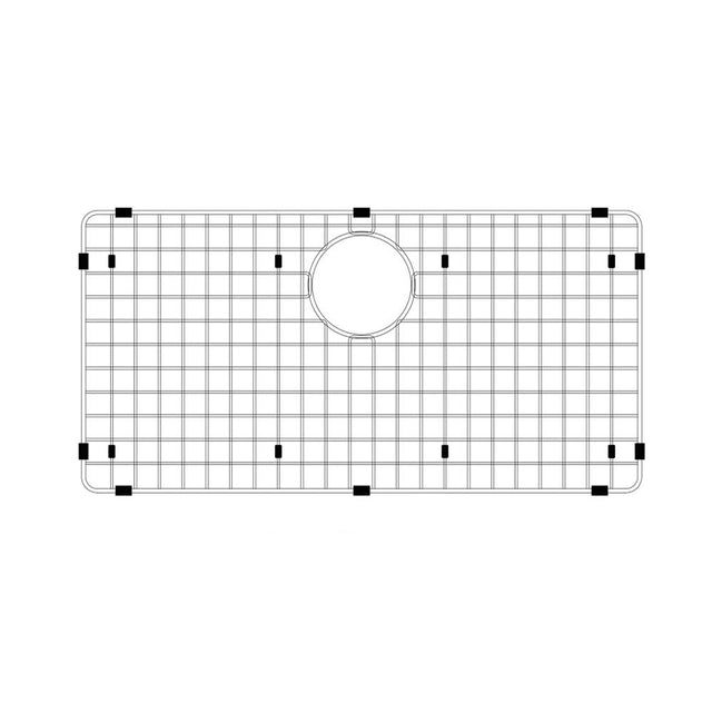 Hamat - 27-3/4'' x 14'' Wire Grate Bottom Grid - Stainless Steel