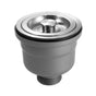 Hamat - 3-1/2'' Depth Cup Basket Strainer - Stainless Steel - Stainless Steel