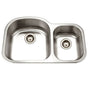 Hamat - Designer 32'' Undermount Stainless Steel 70/30 Double Bowl Kitchen Sink, Small Bowl Right, Bulk Pack - Stainless Steel