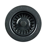 Hamat - 3-1/2''  Speckled Granite Black Disposal Flange/Strainer - Granite Black