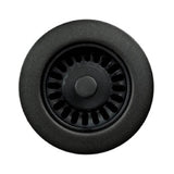 Hamat - 3-1/2''  Matte Black Disposal Flange/Strainer - Matte Black