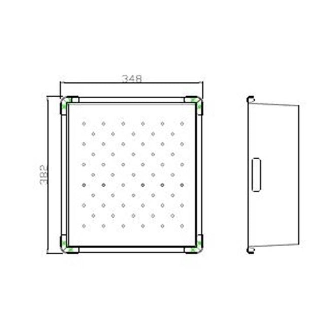 Hamat - Drying Tray 13-11/16'' x 15-1/16'' x 5'' D - Stainless Steel