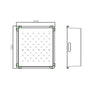 Hamat - Drying Tray 13-11/16'' x 15-1/16'' x 5'' D - Stainless Steel