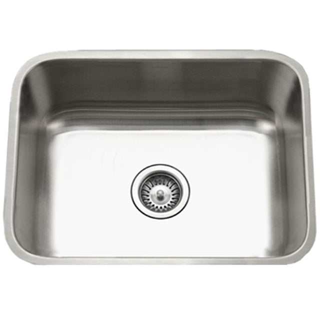 Hamat - Enterprise 23'' Undermount Stainless Steel Single Bowl Kitchen Sink, 18 Gauge - Stainless Steel