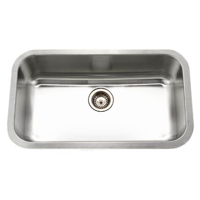 Hamat - Enterprise 32'' Undermount Stainless Steel Large Single Bowl Kitchen Sink, 18 Gauge - Stainless Steel