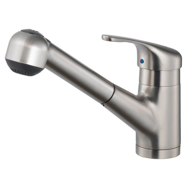 Hamat - Everest Dual Function Pull Out Kitchen Faucet in Brushed Nickel - Brushed Nickel