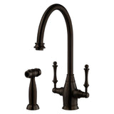 Hamat - Exeter Traditional Brass Faucet with Side Spray in Oil Rubbed Bronze - Oil Rubbed Bronze