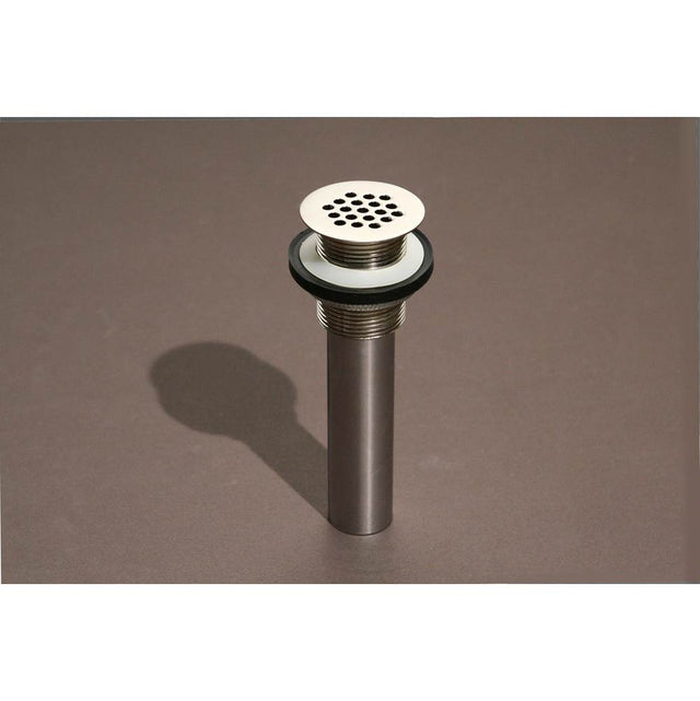 Hamat - Grid Drain with 6'' tail piece - Stainless Steel