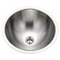 Hamat - Halo 17'' Conical Topmount Stainless Steel Lavatory Sink with Overflow - Stainless Steel