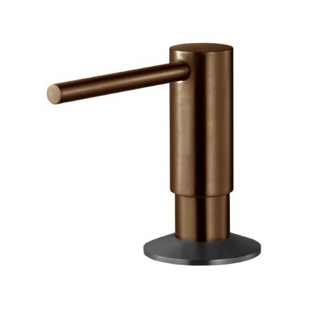 Hamat - Soap Dispenser with Pump and Bottle in Antique Copper  and Matte Black - Antique Copper With Matte Black