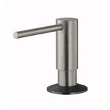 Hamat - Soap Dispenser with Pump and Bottle in Brushed Nickel and Matte Black - Brushed Nickel and Matte Black