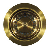 Hamat - 3-1/2'' Brushed Brass Basket Strainer - Brushed Brass
