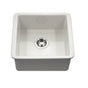 Hamat - Chelsea 19'' Undermount Fireclay Bar Sink, Biscuit - Biscuit