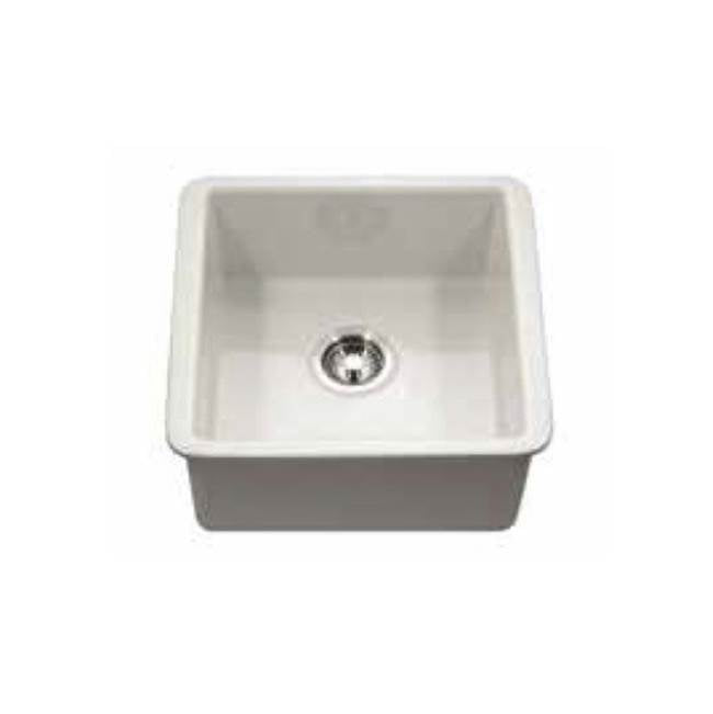 Hamat - Chelsea 19'' Undermount Fireclay Bar Sink, White - White