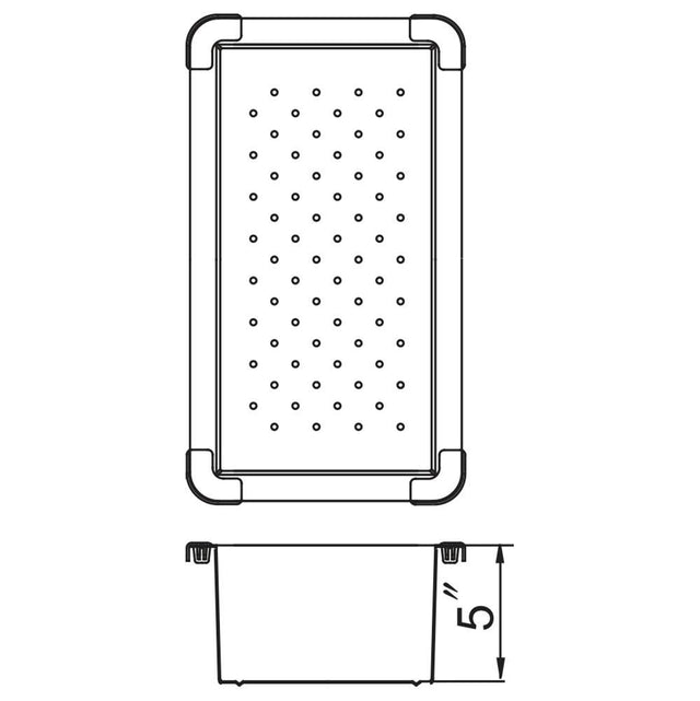 Hamat - Drying Tray 7-1/2'' x 16-3/16'' x 5'' D - Stainless Steel