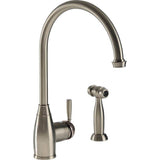 Hamat - Traditional Brass Single Lever Faucet with Side Spray in Rose Gold - Rose Gold