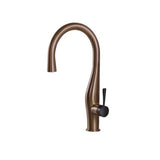 Hamat - Imagine Dual Function Hidden Pull Down Kitchen Faucet in Antique Copper and Matte Black - Antique Copper