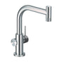 Hamat - Knob Contemporary Bar Faucet in Brushed Stainless Steel - Brushed Stainless Steel