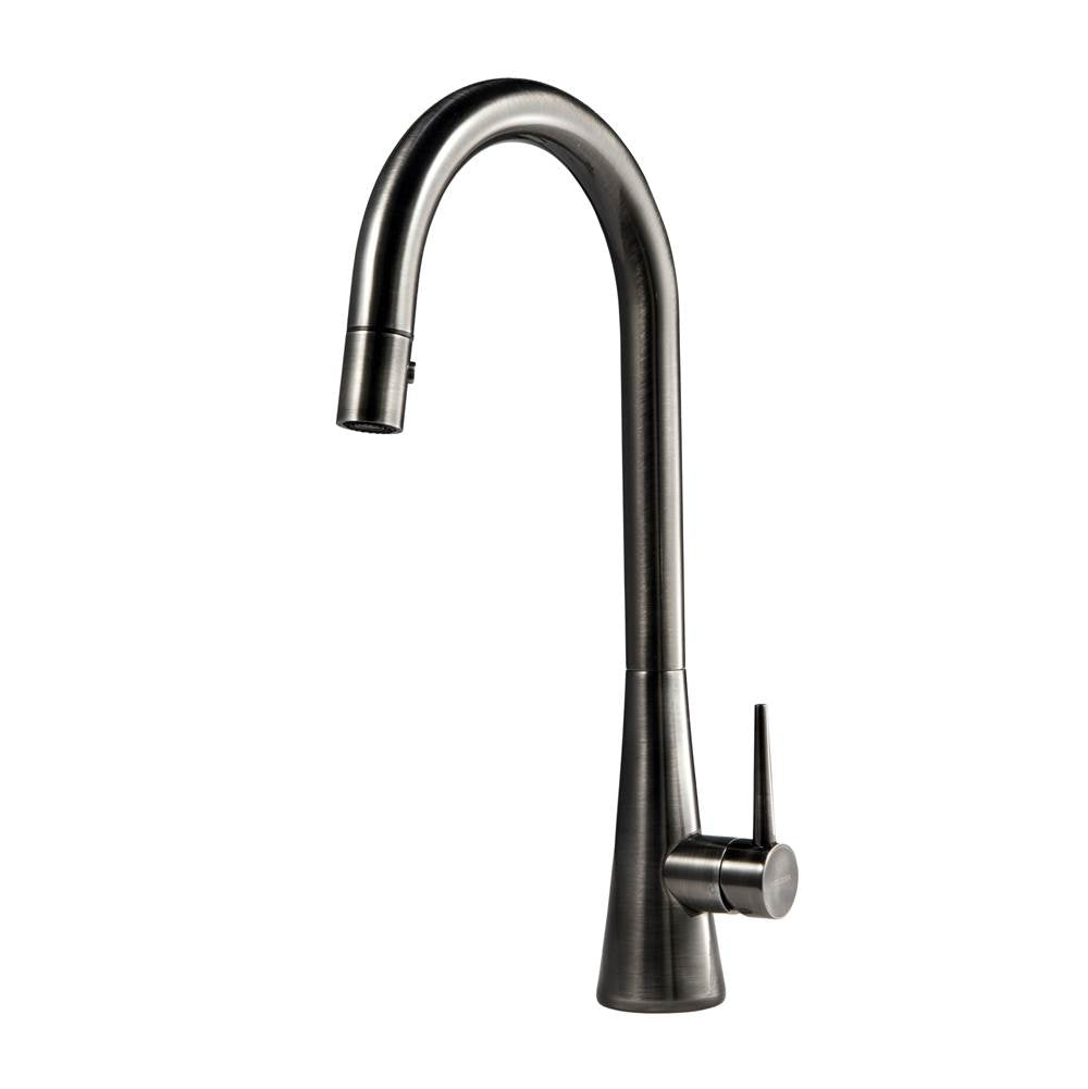 Hamat - Serenity Dual Function Pull Down Kitchen Faucet in Pewter - Pewter