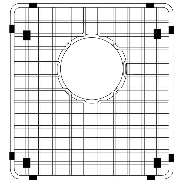 Hamat - 9-5/8'' x 11-9/16'' Wire Grate/Bottom Grid - Stainless Steel