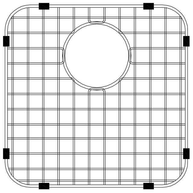 Hamat - 14-1/8''x 14-1/8''Wire Grate/Bottom Grid - Stainless Steel