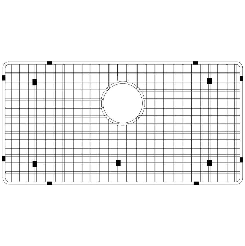 Hamat - 30-1/2'' x 15-1/2'' Wire Grate Bottom Grid - Stainless Steel