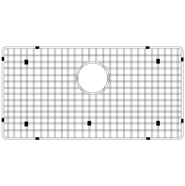 Hamat - 30-1/2'' x 15-1/2'' Wire Grate Bottom Grid - Stainless Steel