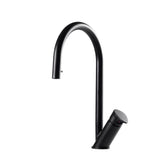 Hamat - Wave Single Function Hidden Pull Down Kitchen Faucet in Matte Black - Matte Black