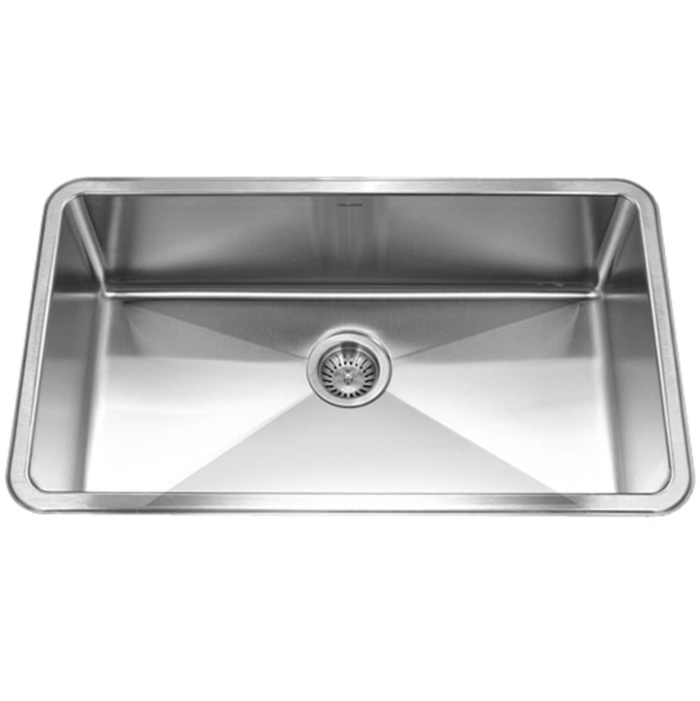 Hamat - Hydrus 32'' 15MM Radius Undermount Stainless Steel Large Single Bowl Kitchen Sink, Bulk Pack - Stainless Steel