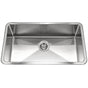 Hamat - Hydrus 32'' 15MM Radius Undermount Stainless Steel Large Single Bowl Kitchen Sink - Stainless Steel