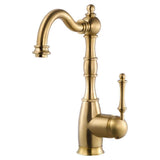 Hamat - Nottingham Traditional Brass Bar Faucet in Brushed Brass - Brushed Brass