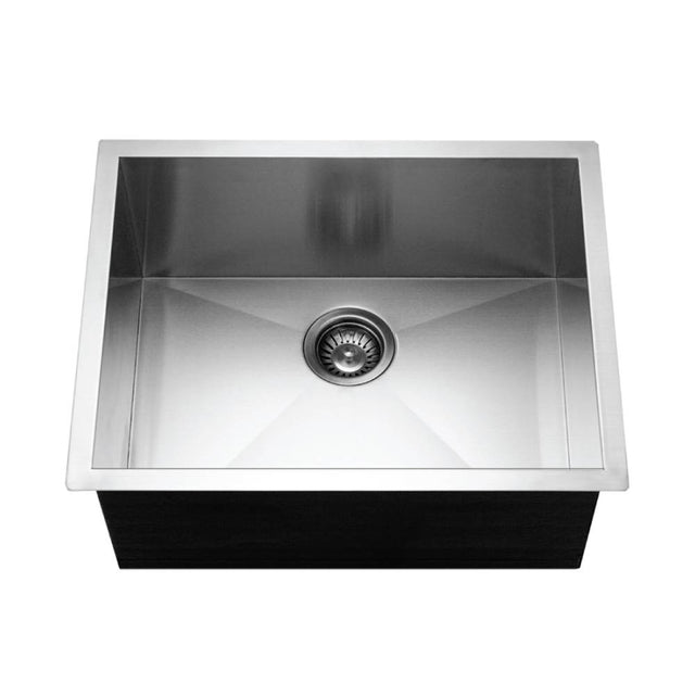 Hamat - Prizm 23'' ADA Zero Radius Undermount Stainless Steel Sink, 6'' Depth - Stainless Steel