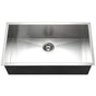 Hamat - Prizm 32'' ADA Zero Radius Undermount Stainless Steel Sink, 6'' Depth - Stainless Steel