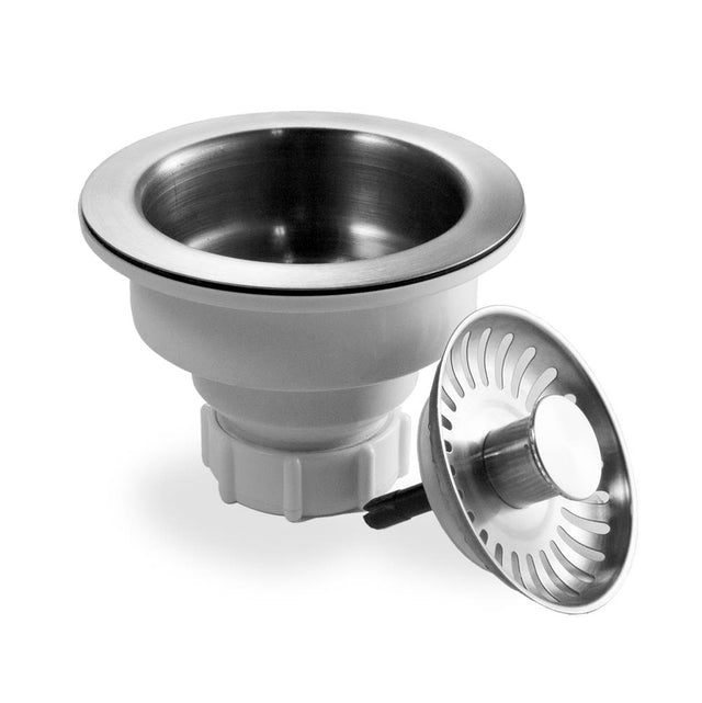 Hamat - 3-1/2'' Pop-up Basket Strainer - Stainless Steel - Stainless Steel