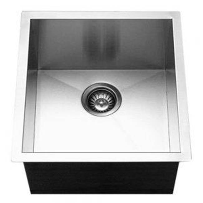 Hamat - Przim 17'' Undermount Stainless Steel Bowl Bar/Prep Sink - Stainless Steel
