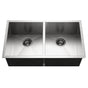 Hamat - Prizm 33'' Undermount Stainless Steel 50/50 Double Bowl Kitchen Sink - Stainless Steel