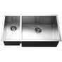 Hamat - Prizm 33'' Undermount Stainless Steel 70/30 Double Bowl Kitchen Sink, Prep bowl left - Stainless Steel