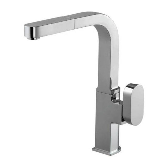Hamat - Revel Single Function Pull Out Kitchen Faucet in Polished Chrome - Polished Chrome