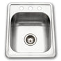 Hamat - Revive 17'' ADA Topmount Stainless Steel 3-hole Bar/Prep Sink - Stainless Steel