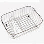 Hamat - 19 1/4'' x 14-1/4'' x 6'' Rinising Basket w/ Plate Rack - Stainless Steel