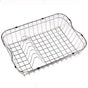 Hamat - 20 3/4'' x 15-1/2'' x 5 1/4'' Rinising Basket w/ Plate Rack - Stainless Steel