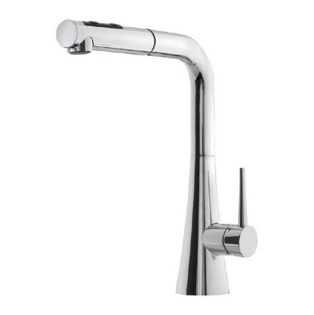 Hamat - Serenity Dual Function Pull Out Kitchen Faucet in Polished Chrome - Polished Chrome