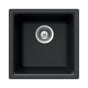 Hamat - SiOStone 16'' Granite Dual Mount Bar/Prep Sink, Black - Black